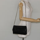 CHANEL COCO Mark Chain Shoulder Bag Lamb Skin Vintage Black CC Auth 146795-21