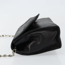 CHANEL COCO Mark Chain Shoulder Bag Lamb Skin Vintage Black CC Auth 146795-5
