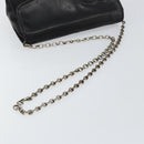 CHANEL COCO Mark Chain Shoulder Bag Lamb Skin Vintage Black CC Auth 146795-7