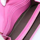 Christian Dior Trotter Canvas Wallet Enamel Pink Auth 146802-20