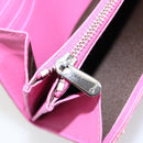 Christian Dior Trotter Canvas Wallet Enamel Pink Auth 146802-21