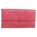 Christian Dior Trotter Canvas Wallet Enamel Pink Auth 146802-1