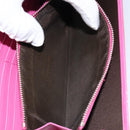 Christian Dior Trotter Canvas Wallet Enamel Pink Auth 146802-11
