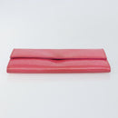 Christian Dior Trotter Canvas Wallet Enamel Pink Auth 146802-6