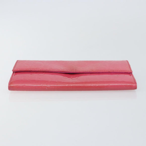 Christian Dior Trotter Canvas Wallet Enamel Pink Auth 146802
