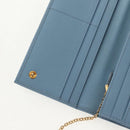 PRADA Long Wallet Safiano leather Light Blue Auth 146803V-22