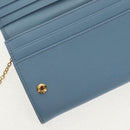 PRADA Long Wallet Safiano leather Light Blue Auth 146803V-24