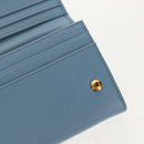 PRADA Long Wallet Safiano leather Light Blue Auth 146803V-25