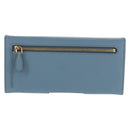 PRADA Long Wallet Safiano leather Light Blue Auth 146803V-2