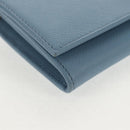 PRADA Long Wallet Safiano leather Light Blue Auth 146803V-14