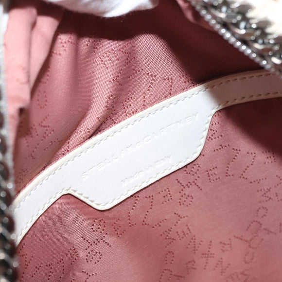 Stella MacCartney Falabella Backpack Polyester White Silver 468908 Auth 146805