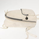 Stella MacCartney Falabella Backpack Polyester White Silver 468908 Auth 146805-4