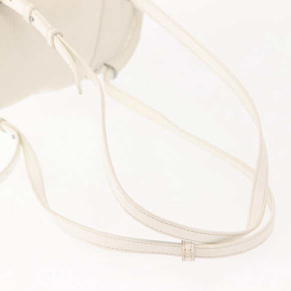 Stella MacCartney Falabella Backpack Polyester White Silver 468908 Auth 146805