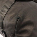 PRADA Tote Bag Leather Gray Silver Auth 146806-14