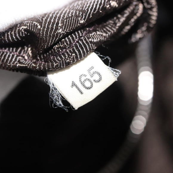 PRADA Tote Bag Leather Gray Silver Auth 146806