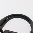 PRADA Tote Bag Leather Gray Silver Auth 146806-8