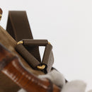 GUCCI Bamboo Backpack Suede Brown Gold 003 58 0016 Auth 146807-15