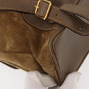GUCCI Bamboo Backpack Suede Brown Gold 003 58 0016 Auth 146807-18