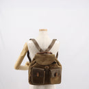 GUCCI Bamboo Backpack Suede Brown Gold 003 58 0016 Auth 146807-26