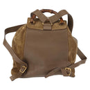 GUCCI Bamboo Backpack Suede Brown Gold 003 58 0016 Auth 146807-2