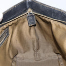 FENDI Zucca Canvas Handtas Bruin Zwart goud Auth 146809-19