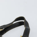 FENDI Zucca Canvas Hand Bag Brown Black gold Auth 146809-8