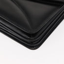 GUCCI Shoulder Bag Leather Vintage Black Gold Auth 146810-15