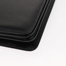 GUCCI Shoulder Bag Leather Vintage Black Gold Auth 146810-16