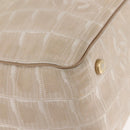 CHANEL New Travel Line Tote Bag Nylon Beige gold CC Auth 146811-8