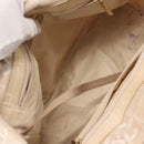 CHANEL New Travel Line Tote Bag Nylon Beige gold CC Auth 146811-9