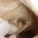 CHANEL New Travel Line Tote Bag Nylon Beige gold CC Auth 146811-11