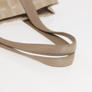 CHANEL New Travel Line Tote Bag Nylon Beige gold CC Auth 146811-7