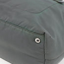 PRADA Tote Bag Nylon Khaki Silver Auth 146817-9