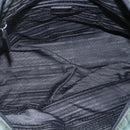 PRADA Tote Bag Nylon Khaki Silver Auth 146817-11