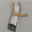 GUCCI GG Plus Supreme Shoulder Bag PVC Navy Gold Auth 146819-23