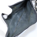 CHANEL Triple Coco Chain Tote Bag Patent leather Black Silver CC Auth 146826-21