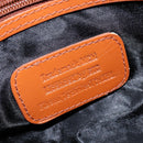 MCM Logogram Vicetos Boston Bag PVC Brown Gold Auth 146828-17