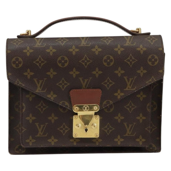 LOUIS VUITTON Monogram Monceau 28 Hand Bag M51185 LV Auth 146829