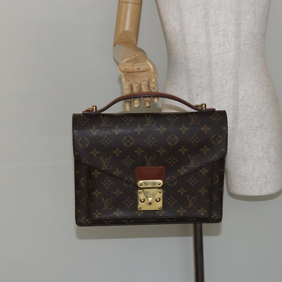 LOUIS VUITTON Monogram Monceau 28 Hand Bag M51185 LV Auth 146829