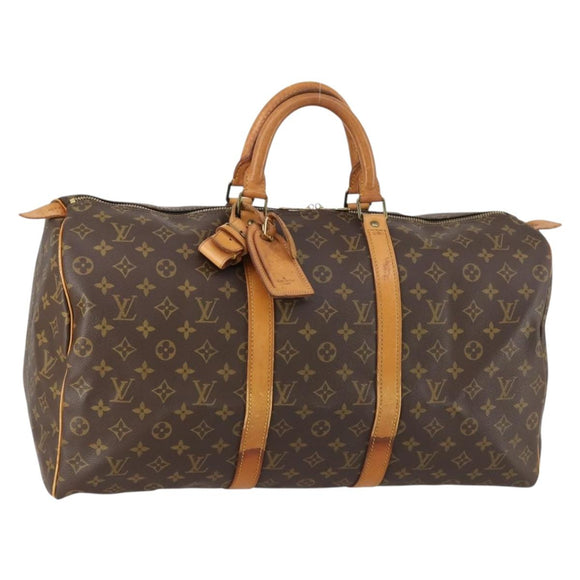 LOUIS VUITTON Monogram Keepall 50 Boston Bag M41426 LV Auth 146831