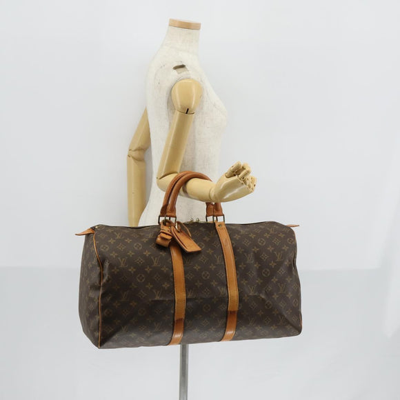 LOUIS VUITTON Monogram Keepall 50 Boston Bag M41426 LV Auth 146831