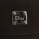 Christian Dior Trotter Canvas Day Planner Cover Dark Brown Silver Auth 146832V-18