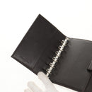 Christian Dior Trotter Canvas Day Planner Cover Dark Brown Silver Auth 146832V-7