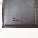 Christian Dior Trotter Canvas Day Planner Cover Dark Brown Silver Auth 146832V-19