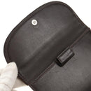 Christian Dior Trotter Canvas Day Planner Cover Dark Brown Silver Auth 146832V-20