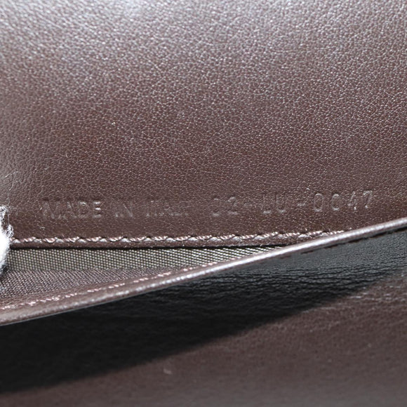 Christian Dior Trotter Canvas Day Planner Cover Dark Brown Silver Auth 146832V