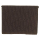 Christian Dior Trotter Canvas Day Planner Cover Dark Brown Silver Auth 146832V-2