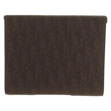 Christian Dior Trotter Canvas Day Planner Cover Dark Brown Silver Auth 146832V - 0