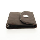 Christian Dior Trotter Canvas Day Planner Cover Dark Brown Silver Auth 146832V-3