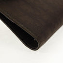 Christian Dior Trotter Canvas Day Planner Cover Dark Brown Silver Auth 146832V-14